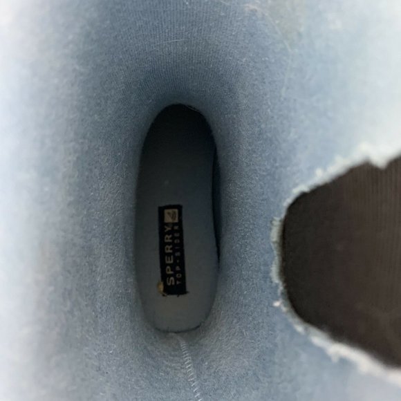 Sperry Top Sider Boots 6 Nellie Black Rubber - Picture 8 of 11